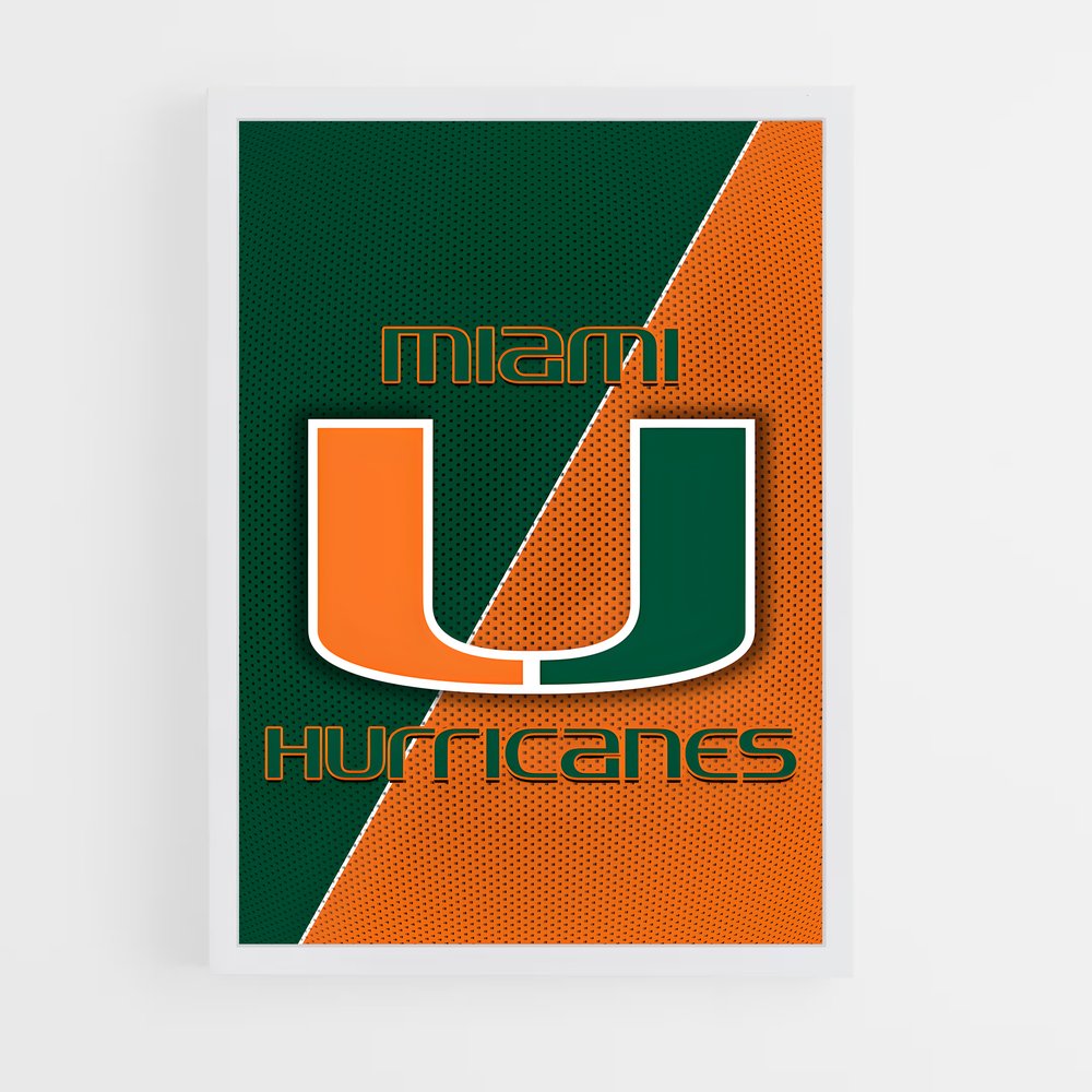 Poster Hurricanes de Miami – affiche Baseball (vue 3)